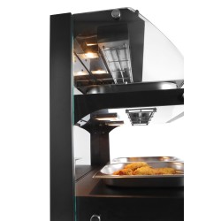 Stalinė kvarcinė šildymo vitrina, HENDI, dviejų lygių, 230V/560W, 650x485x(H)630mm