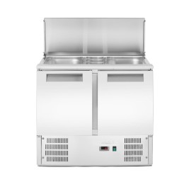 2 durų šaldomas stalas salotoms su atlenkamuju dangčiu, Arktic, 146L, 230V/145W, 700x900x(H)860mm