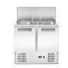 2 durų šaldomas stalas salotoms su atlenkamuju dangčiu, Arktic, 146L, 230V/145W, 700x900x(H)860mm