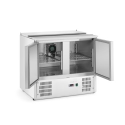2 durų šaldomas stalas salotoms su atlenkamuju dangčiu, Arktic, 146L, 230V/145W, 700x900x(H)860mm