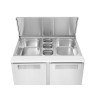 2 durų šaldomas stalas salotoms su atlenkamuju dangčiu, Arktic, 146L, 230V/145W, 700x900x(H)860mm