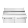 2 durų šaldomas stalas salotoms su atlenkamuju dangčiu, Arktic, 146L, 230V/145W, 700x900x(H)860mm