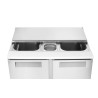 2 durų šaldomas stalas salotoms su atlenkamuju dangčiu, Arktic, 146L, 230V/145W, 700x900x(H)860mm