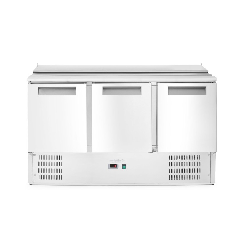 3 durų šaldomas stalas salotoms su atlenkamuju dangčiu, Arktic, 219L, 230V/155W, 700x1365x(H)860mm