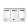 3 durų šaldomas stalas salotoms su atlenkamuju dangčiu, Arktic, 219L, 230V/155W, 700x1365x(H)860mm