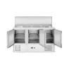 3 durų šaldomas stalas salotoms su atlenkamuju dangčiu, Arktic, 219L, 230V/155W, 700x1365x(H)860mm