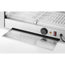 Šildymo vitrina, HENDI, vieno lygio, Juodas, 230V/800W, 554x376x(H)311mm