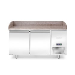 2 durų šaldomas stalas picai su granito stalviršiu, Arktic, 250L, Granitas, 230V/250W, 800x1510x(H)1050mm