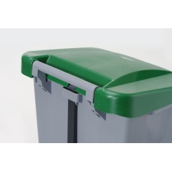Šiukšliadėžė, HENDI, 120L, Šviesiai pilkas, 510x425x(H)875mm