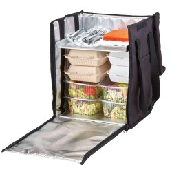Termoizoliacinė kurpinė, sudedama, su perkeliama pertvara, Cambro, Juodas, 355x280x(H)430mm