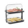 Atverčiama aušinimo vitrina, dviguba, HENDI, Tamsiai pilkas, 440x320x(H)440mm