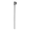 Apsauginis barjeras su sidabrine juosta be pagrindo, HENDI, ⌀64x(H)935mm