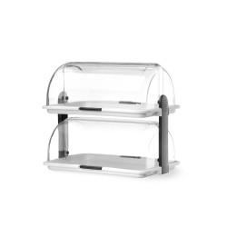 Vieno aukšto vitrina Roll top, HENDI, Balta, 380x260x(H)355mm, rettangolare