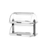 Vieno aukšto vitrina Roll top, HENDI, Balta, 380x260x(H)355mm, rettangolare