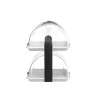 Vieno aukšto vitrina Roll top, HENDI, Balta, 380x260x(H)355mm, rettangolare