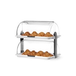 Vieno aukšto vitrina Roll top, HENDI, Balta, 380x260x(H)355mm, rettangolare