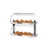 Vieno aukšto vitrina Roll top, HENDI, Balta, 380x260x(H)355mm, rettangolare