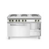 6 kaitviėčių elektrinė viryklė Kitchen Line su konvekcine elektrine orkaite GN 1/1, HENDI, 400V/18600W, 1200x700x(H)900mm