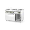 6 kaitviėčių elektrinė viryklė Kitchen Line su konvekcine elektrine orkaite GN 1/1, HENDI, 400V/18600W, 1200x700x(H)900mm
