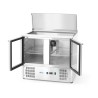 Šaldomas 2 durų įstiklintas stalas su atlenkamuju dangčiu, Arktic, 146L, 230V/145W, 700x900x(H)860mm
