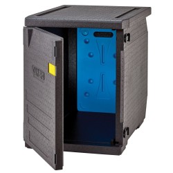 Termoizoliacinis konteineris Cam GoBox, įkraunamas iš priekio, skirtas konteineriams 600x400 mm, be kreipiamųjų, Cambro, 155L...
