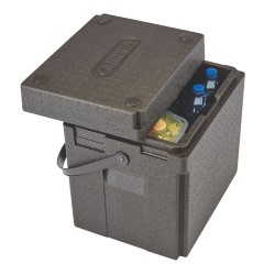 Termoizoliacinis konteineris Cam GoBox gėrimams, įkrovimas iš viršaus, su ilga rankena per petį, 35 l, Cambro, 35L, Juodas, 4...