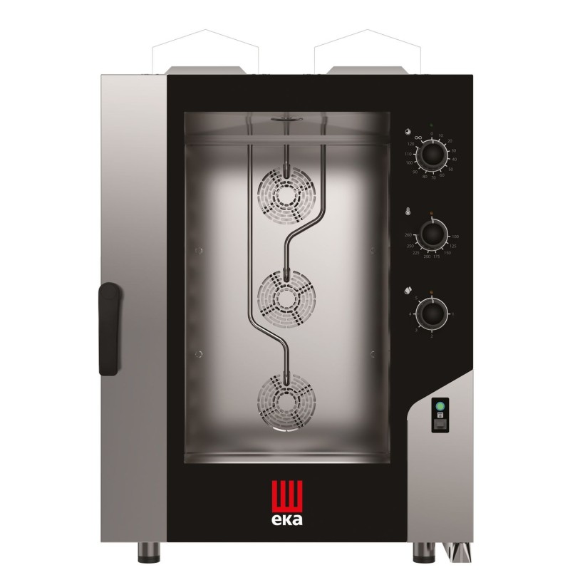 Konvekcinė garų krosnelė „Millennial Smart Bakery“, 10 × 600 × 400 mm – su elektromechaniniu valdymu, dujinė, Tecnoeka, 230V/...