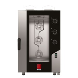 Konvekcinė garų krosnelė „Millennial Smart Gastro“, 11 × GN 1/1 – su elektromechaniniu valdymu, dujinė, Tecnoeka, 230V/700W, ...