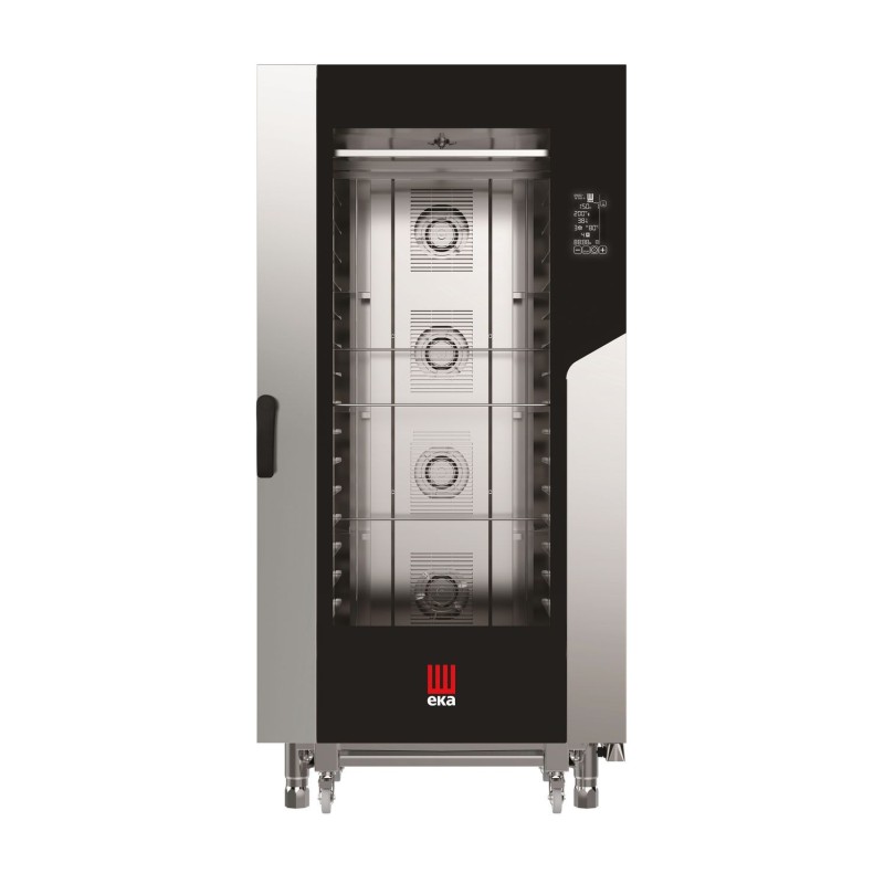 Konvekcinė garų krosnelė „Millennial Black Mask Bakery“, 16 × 600 × 400 mm – su elektroniniu valdymu, elektrinė, Tecnoeka, 40...