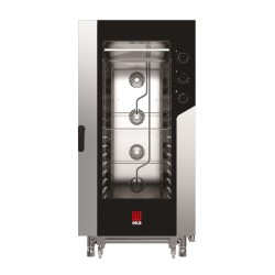 Konvekcinė garų krosnelė „Millennial Smart Bakery“, 16 × 600 × 400 mm – su elektromechaniniu valdymu, elektrinė, Tecnoeka, 40...