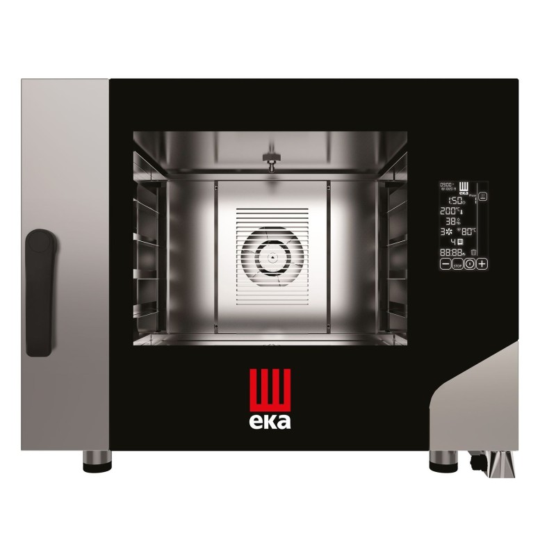 Konvekcinė garų krosnelė „Millennial Black Mask Bakery“, 4 × 600 × 400 mm – su elektroniniu valdymu, elektrinė, Tecnoeka, 400...