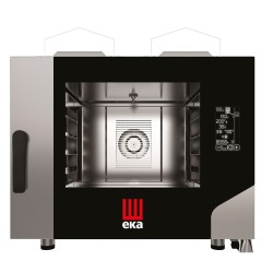 Konvekcinė garų krosnelė „Millennial Black Mask Bakery“, 4 × 600 × 400 mm – su elektroniniu valdymu, dujinė, Tecnoeka, 230V/3...