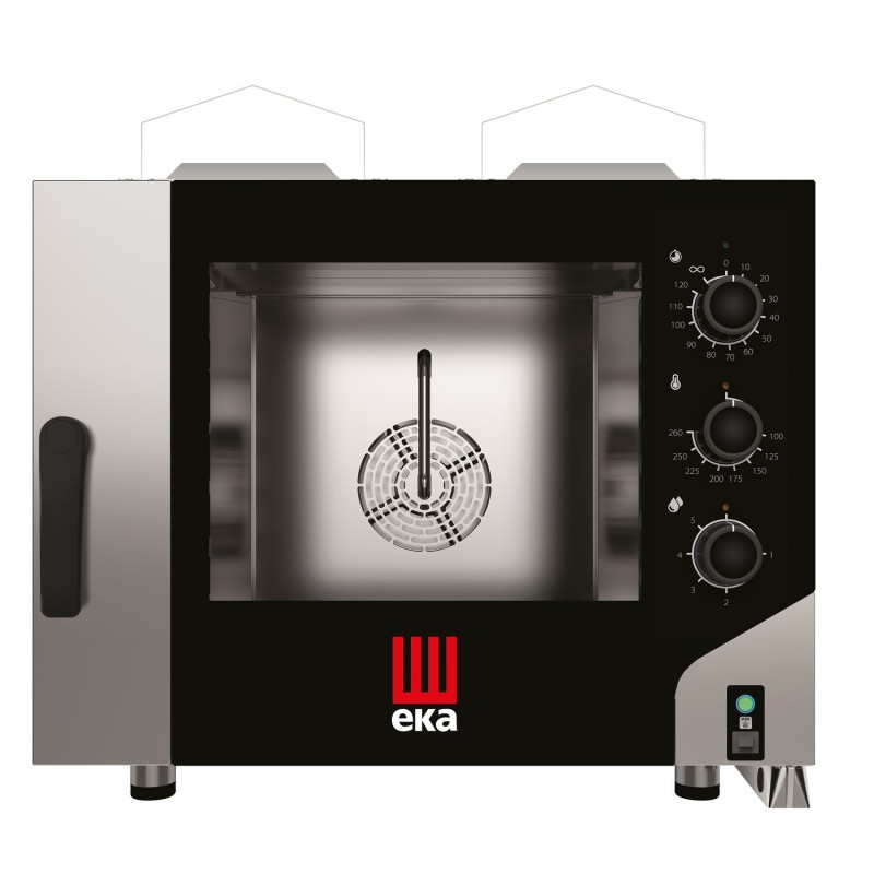 Konvekcinė garų krosnelė „Millennial Smart Bakery“, 4 × 600 × 400 mm – su elektromechaniniu valdymu, dujinė, Tecnoeka, 230V/3...