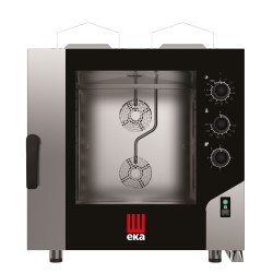 Konvekcinė garų krosnelė „Millennial Smart Bakery“, 6 × 600 × 400 mm – su elektromechaniniu valdymu, dujinė, Tecnoeka, 230V/5...