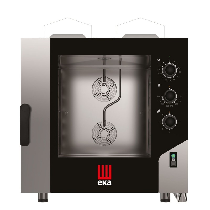 Konvekcinė garų krosnelė „Millennial Smart Bakery“, 6 × 600 × 400 mm – su elektromechaniniu valdymu, dujinė, Tecnoeka, 230V/5...