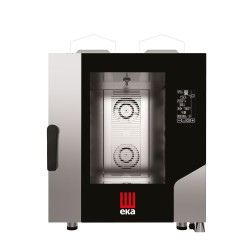 Konvekcinė garų krosnelė „Millennial Black Mask Gastro“, 7 × GN 1/1 – su elektroniniu valdymu, dujinė, Tecnoeka, 230V/500W, 1...