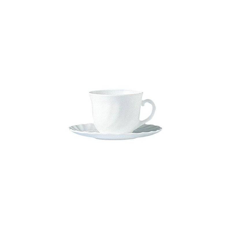 Puodelis Trianon, Arcoroc, 0,22 l, baltas, Ø87 × (H) 67 mm