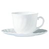 Puodelis Trianon, Arcoroc, 0,22 l, baltas, Ø87 × (H) 67 mm