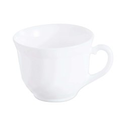 Puodelis Trianon, Arcoroc, 0,22 l, baltas, Ø87 × (H) 67 mm
