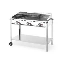 Ekologiška 3 degiklių kepsninė, HENDI, Profi Line, 17,4kW, 1078x612x(H)825mm
