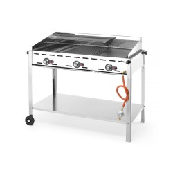 Ekologiška 3 degiklių kepsninė, HENDI, Profi Line, 17,4kW, 1078x612x(H)825mm
