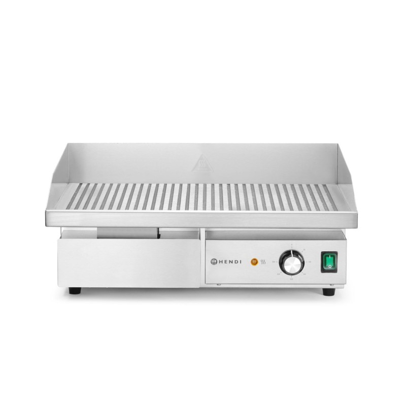 Briaunota grilio plokštė, HENDI, Budget Line, 230V/3000W, 550x430x(H)240mm