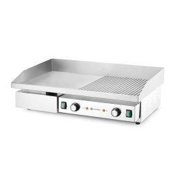 Grilis, pusiau plokščias, pusiau briaunuotas, HENDI, Budget Line, 400V/4400W, 720x460x(H)241mm