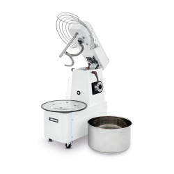 Spiralinė tešlos maišyklė su pakeliama galvute ir nuimamu dubeniu, 22 l, Prismafood, 56 kg/h, 22L, 400V/750W, 390x670x(H)735mm