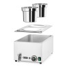 Rinkinys: Marmitas Ranger + 2x 4L talpykla su dangčiu, HENDI, GN (H)150mm, 8L, 230V/1000W, 604x332x(H)315mm