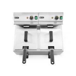 Gruzdintuvė Profi Line su išleidimo čiaupu, 2 × 8 l, HENDI, Profi Line, 16L, 230V/7000W, 610x515x(H)369mm
