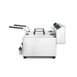 Gruzdintuvė Profi Line su išleidimo čiaupu, 2 × 8 l, HENDI, Profi Line, 16L, 230V/7000W, 610x515x(H)369mm