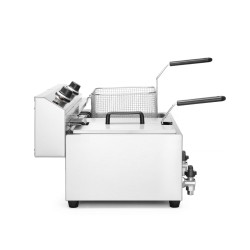 Gruzdintuvė Profi Line su išleidimo čiaupu, 2 × 8 l, HENDI, Profi Line, 16L, 230V/7000W, 610x515x(H)369mm