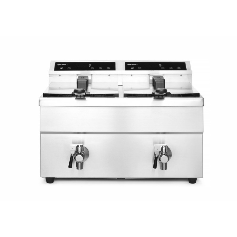 Dviguba indukcinė gruzdintuvė 2x8 ltr.