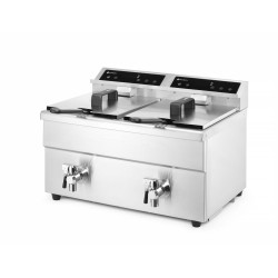 Dviguba indukcinė gruzdintuvė 2x8 ltr.